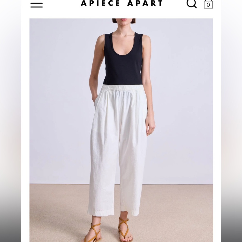 Apiece Apart Spa Pleat Poplin Pants